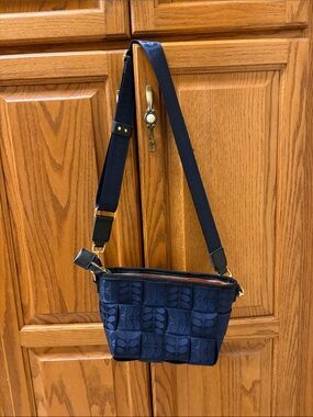 Orla Kiely Navy Blue Crossbody Bag